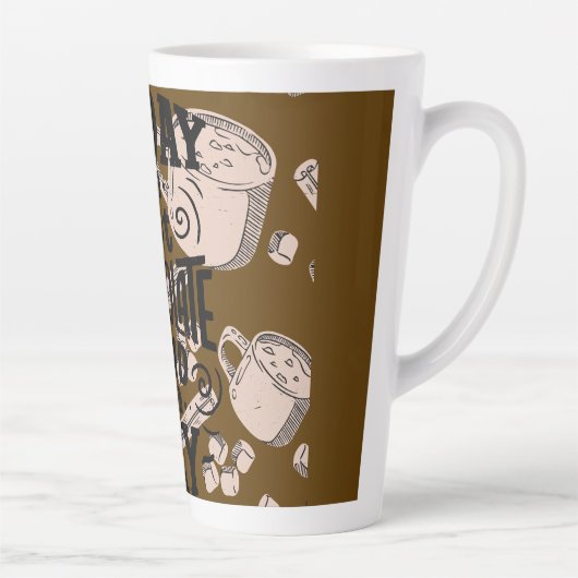Hot Chocolate Kind of Day カフェラテマグ (右)