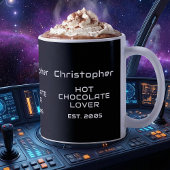 Hot Chocolate Lover White Sci-Fi Script Name Est. コーヒーマグカップ
