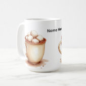 Hot Chocolate Marshmallow Mug on a Mug コーヒーマグカップ (正面左)