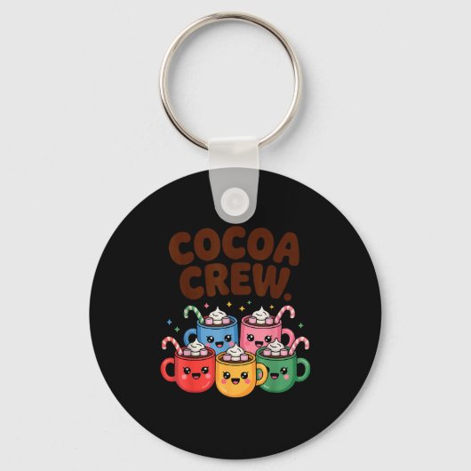 Hot Chocolate Matching Pajamas Cocoa Crew Cute Chr キーホルダー (正面)