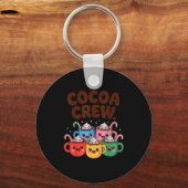 Hot Chocolate Matching Pajamas Cocoa Crew Cute Chr キーホルダー (正面)