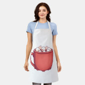 Hot Chocolate Mug Apron エプロン (着用した状態)