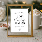 Hot Chocolate Station Bar Sign Poster ポスター