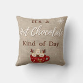 Hot Chocolate Throw Pillow クッション (裏面)