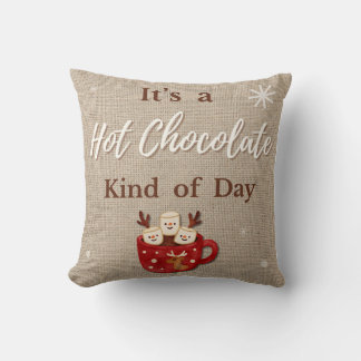 Hot Chocolate Throw Pillow クッション