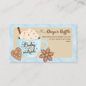 Hot Chocolate Winter Baby Boy Diaper Raffle エンクロージャーカード (正面)