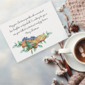 Hot Chocolate with Cookie and Greeneryフラットフォト シーズンカード