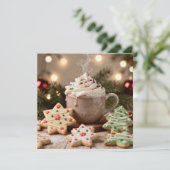Hot Cocoa and Sugar Cookies | Christmas シーズンカード (スタンド正面)