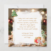 Hot Cocoa and Sugar Cookies | Christmas シーズンカード (裏面)