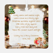 Hot Cocoa and Sugar Cookies | Christmas メタルオーナメント (裏面)