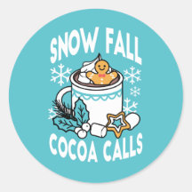 Hot Cocoa and Winter Charm - Snow Fall Cocoa Calls