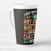 Hot Cocoa, Baking & Christmas Movies カフェラテマグ (左アングル)