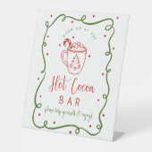 Hot Cocoa bar sign 台座サイン (正面)