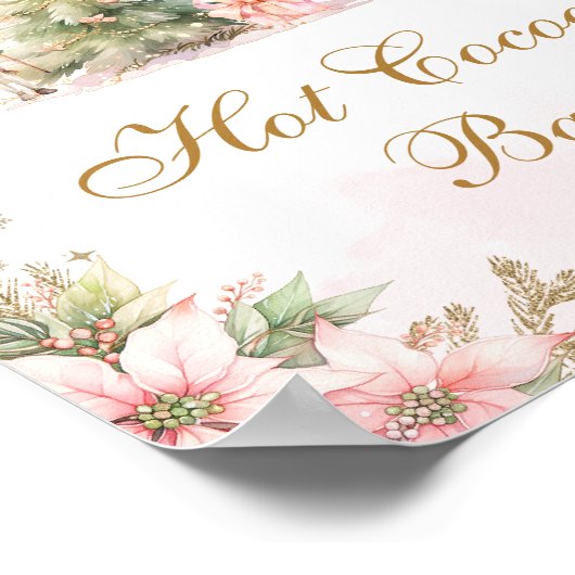 Hot cocoa bar Winter Onederland Nutcracker ポスター (角)