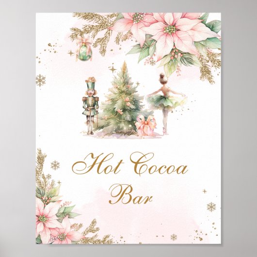 Hot cocoa bar Winter Onederland Nutcracker ポスター (正面)