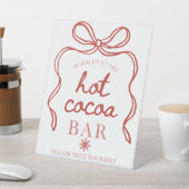 Hot Cocoa bar, Winter Party Sign 台座サイン (インサイチュ)