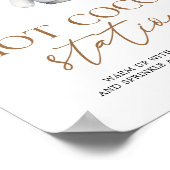 Hot Cocoa Boho Christmas Holiday Baby Shower ポスター (角)