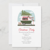 Hot Cocoa Camper Christmas Party 招待状 (正面)