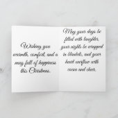 Hot Cocoa Christmas Card – Cozy Holiday Greeting w カード (内部)