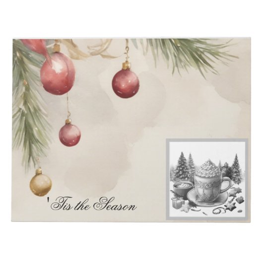 Hot Cocoa Christmas Notepad - Cozy Notes for the H ノートパッド (正面)