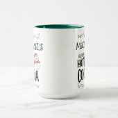 Hot Cocoa Christmas Snowman for Kids & Custom Name マグカップ (中央)