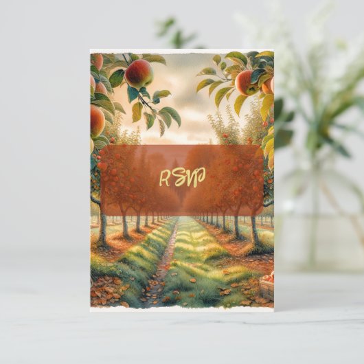 Hot Cocoa & Conversation RSVP Response Card (スタンド正面)