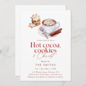 Hot Cocoa Cookies & Christ Christmas Party  招待状 (正面/裏面)