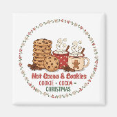 Hot Cocoa & Cookies Christmas マグネット (正面)
