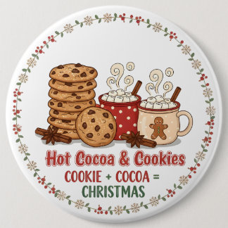 Hot Cocoa & Cookies Christmas 缶バッジ