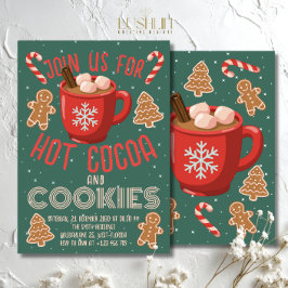 Hot Cocoa & Cookies Holiday Invitation | Christmas 招待状