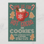 Hot Cocoa & Cookies Holiday Invitation | Christmas 招待状 (正面)