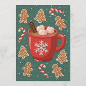 Hot Cocoa & Cookies Holiday Invitation | Christmas 招待状 (裏面)
