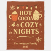 Hot Cocoa & Cozy Nights Family Blanket フリースブランケット (正面)