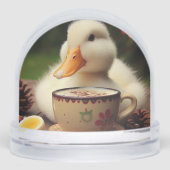 HOT COCOA DUCK SNOW GLOBE (正面)
