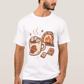 Hot Cocoa & Fireplace Tシャツ (正面)