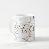 Hot Cocoa Glitch2デザインによるアートコンセプト コーヒーマグカップ (正面左)