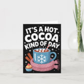 Hot Cocoa Kind Of Day Cozy Winter Drink Lover Fest カード (正面)