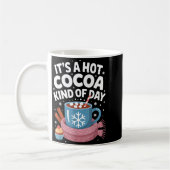 Hot Cocoa Kind Of Day Cozy Winter Drink Lover Fest コーヒーマグカップ (左)