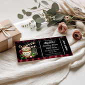 Hot Cocoa Movie Night Birthday Party Ticket 招待状