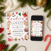 Hot Cocoa Party Invitation - Cookies and Cocoa 招待状