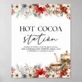 Hot Cocoa Station Christmas Holiday Tea Party ポスター (正面)