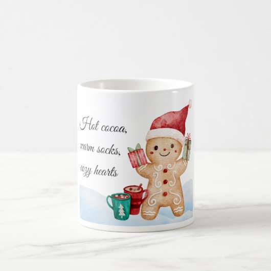 Hot Cocoa, Warm Socks Mug – Cozy Christmas Mug コーヒーマグカップ (中央)