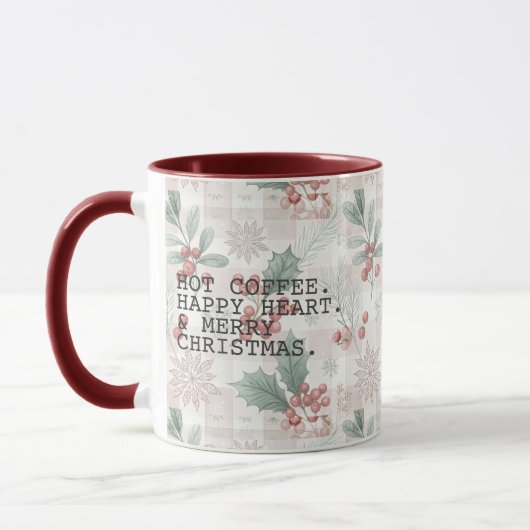 Hot Coffee Merry Christmas マグカップ (左)