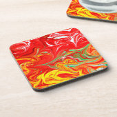 Hot Colors Patterns Art.買Now コースター (左側)