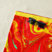 Hot Colors Patterns Art.買Now ビーチタオル (インサイチュ)