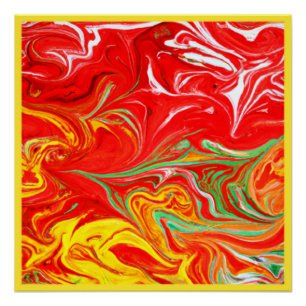 Hot Colors Patterns Art.買Now ポスター