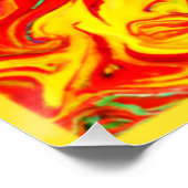 Hot Colors Patterns Art.買Now ポスター (コーナー)