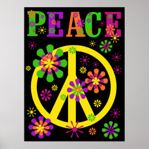 Hot Colors Peace Poster ポスター