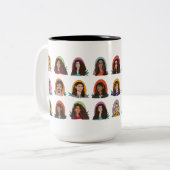 " Hot Cup of Disrupt" Mug by Language Matters ツートーンマグカップ (正面左)