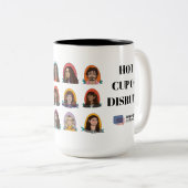 " Hot Cup of Disrupt" Mug by Language Matters ツートーンマグカップ (正面右)